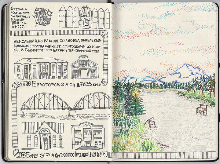 Trans-Siberian sketchbook