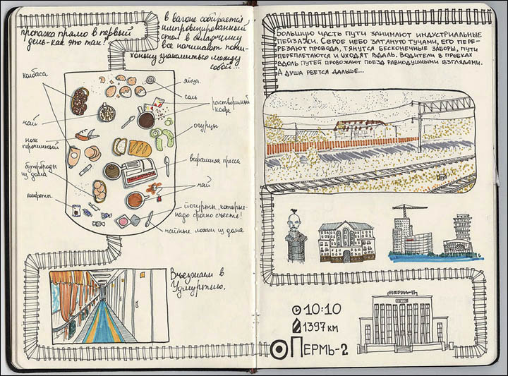 Trans-Siberian sketchbook