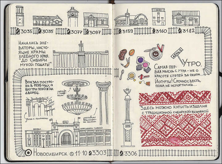 Trans-Siberian sketchbook