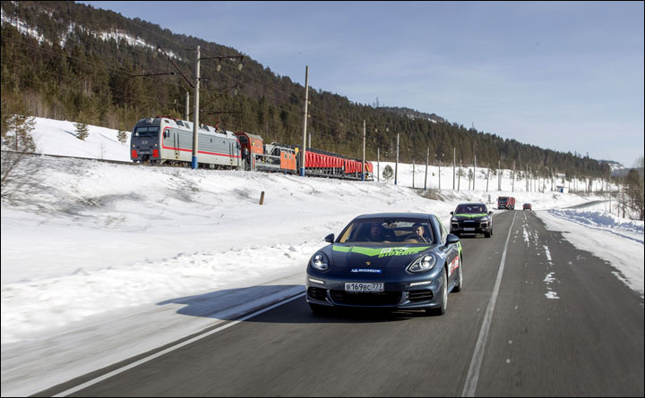 Porsche in Siberia