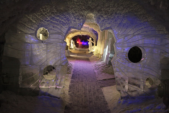 Permafrost cave