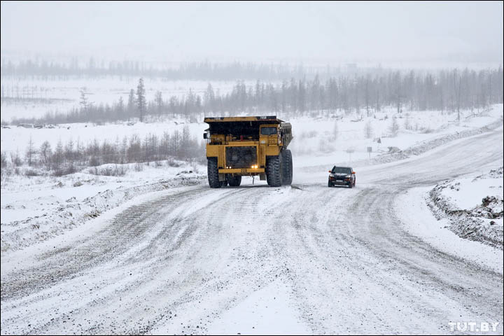 Geely test in Yakutia