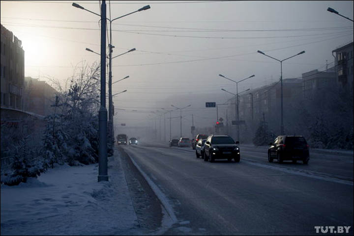 Geely test in Yakutia