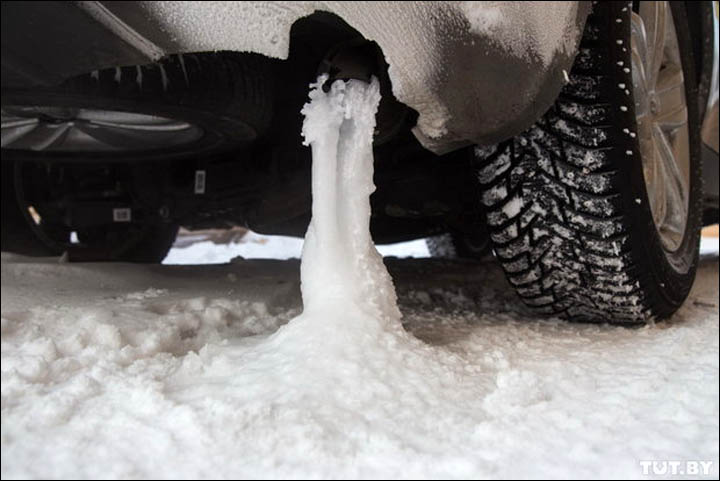 Geely test in Yakutsk