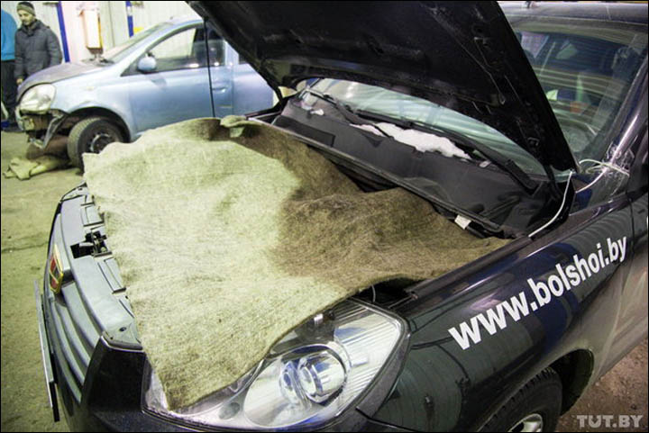 Geely test in Yakutia