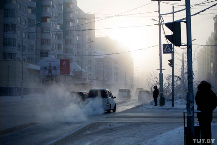 Geely test in Yakutia