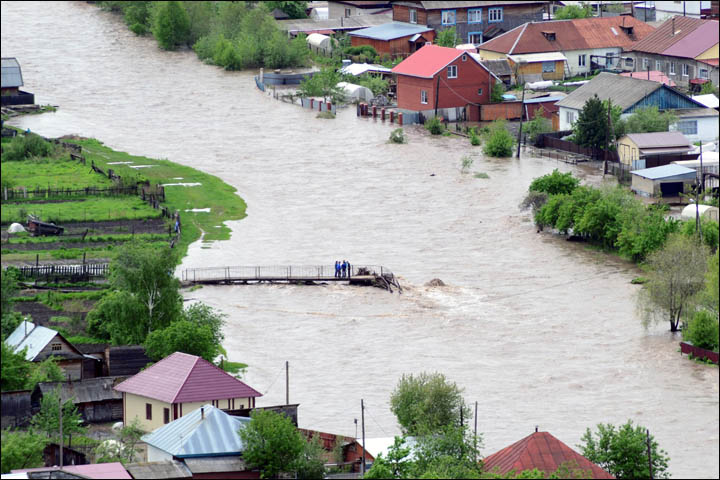Flooding in Altai in 2014
