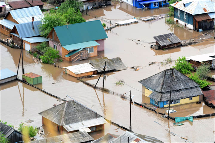 Flooding in Altai in 2014