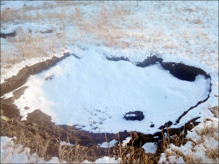 Coal burning underground