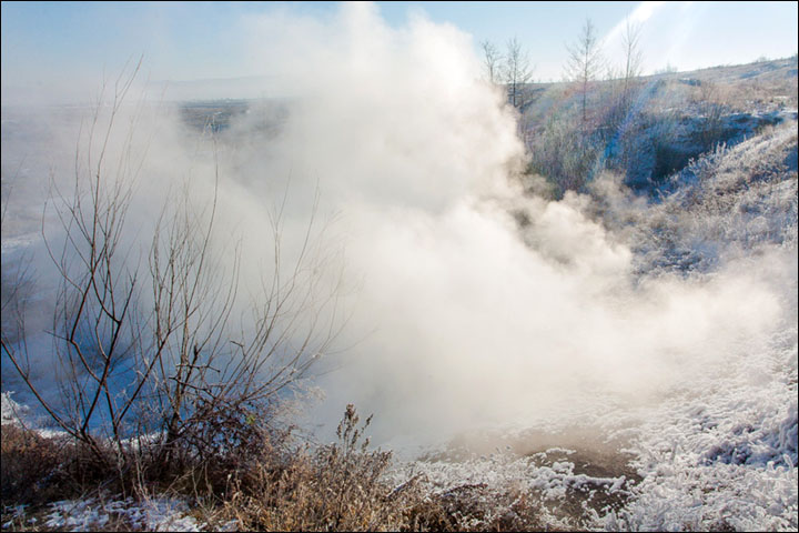 Coal burning underground