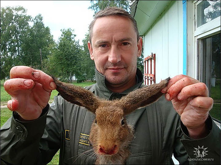 Gotovchenko with hare