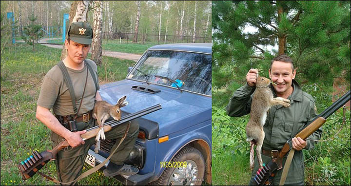 Gotovchenko with hares