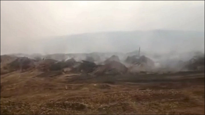 World's largest sawdust dump is on fire 'and will burn for years'