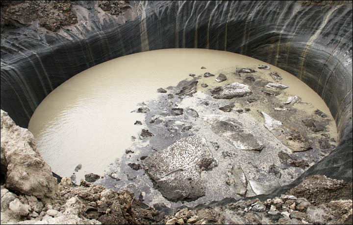 Now the proof: permafrost 'bubbles' are leaking methane 200 times above the norm