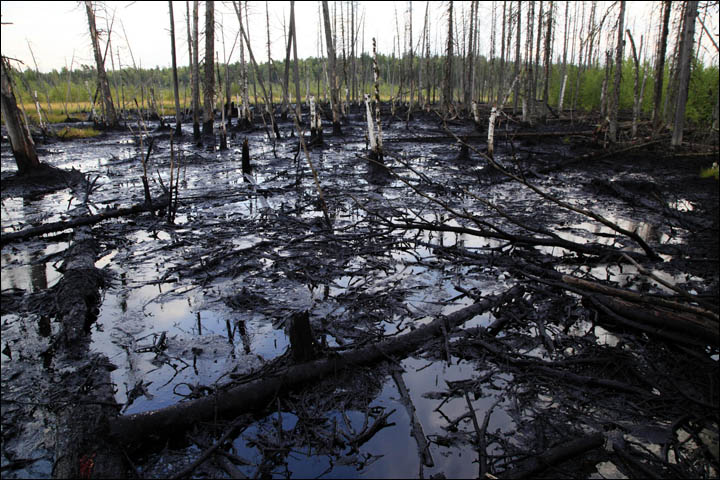 Oil spills in Siberia