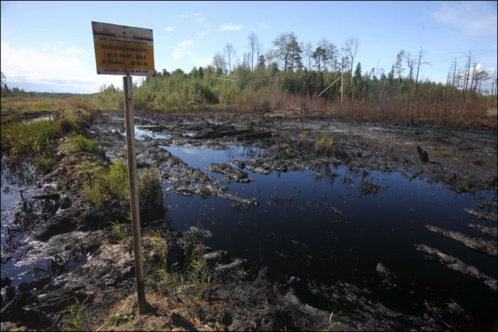 Oil spills in Siberia