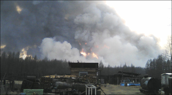 Wildfires in Buryatia