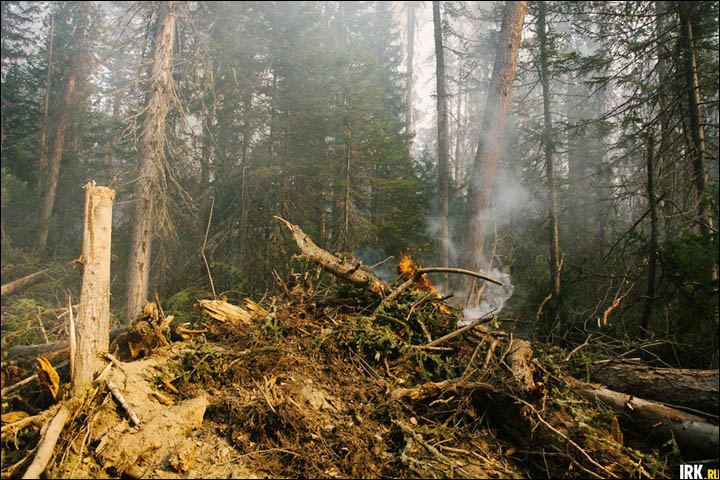 Wildfires in Irkutsk region