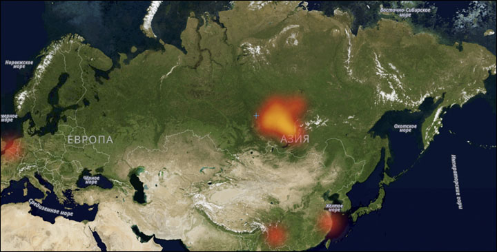 Wildfires in Irkutsk region