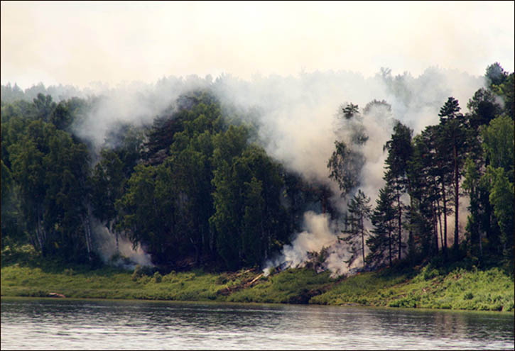 river Angara, tributuary of Yenisei, Western Siberia