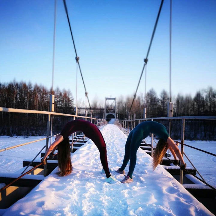 Yoga in freezer