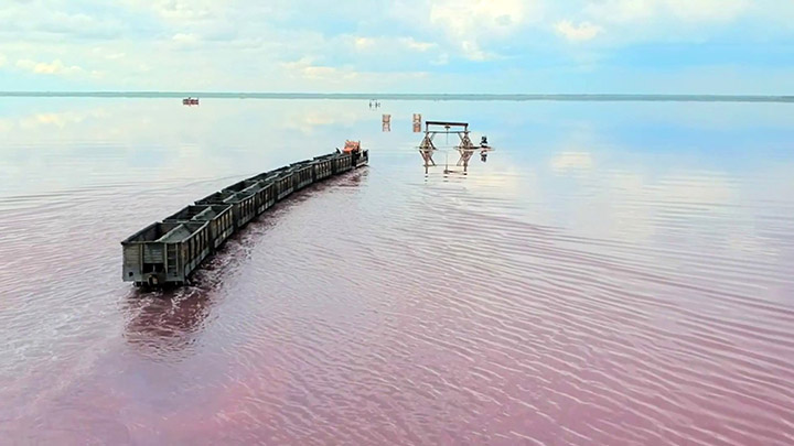 Pink lake