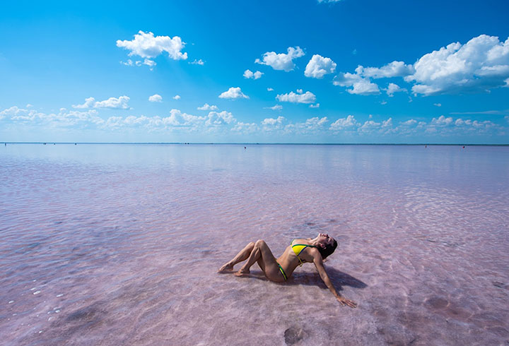 Pink lake