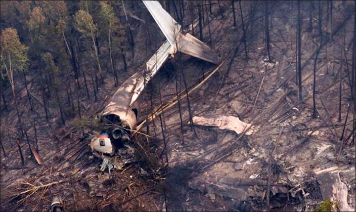 Il-76 plane crashed