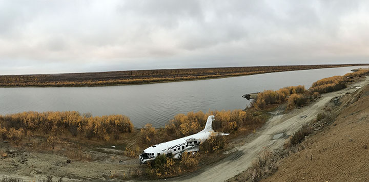 The Kremlin leader’s former personal aircraft today languishes in an aircraft cemetery in Chersky, in Yakutia region. 