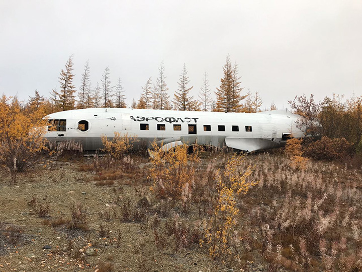 The Kremlin leader’s former personal aircraft today languishes in an aircraft cemetery in Chersky, in Yakutia region. 