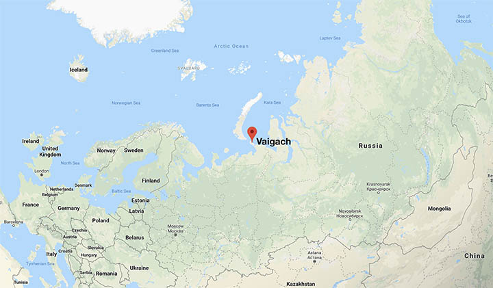 Map Vaygach