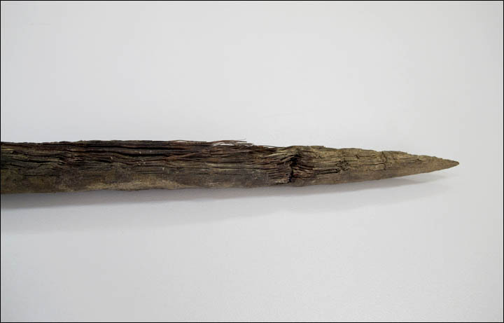 Spear of rhinoceros horn