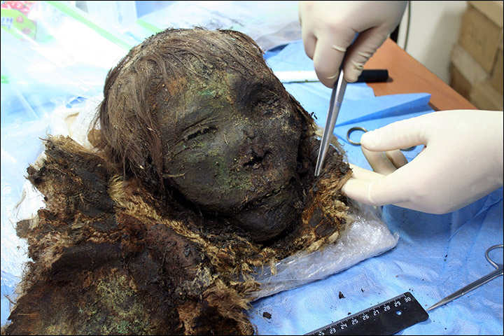 Meet the mummified Polar Princess, her long eyelashes and hair still intact after 900 years