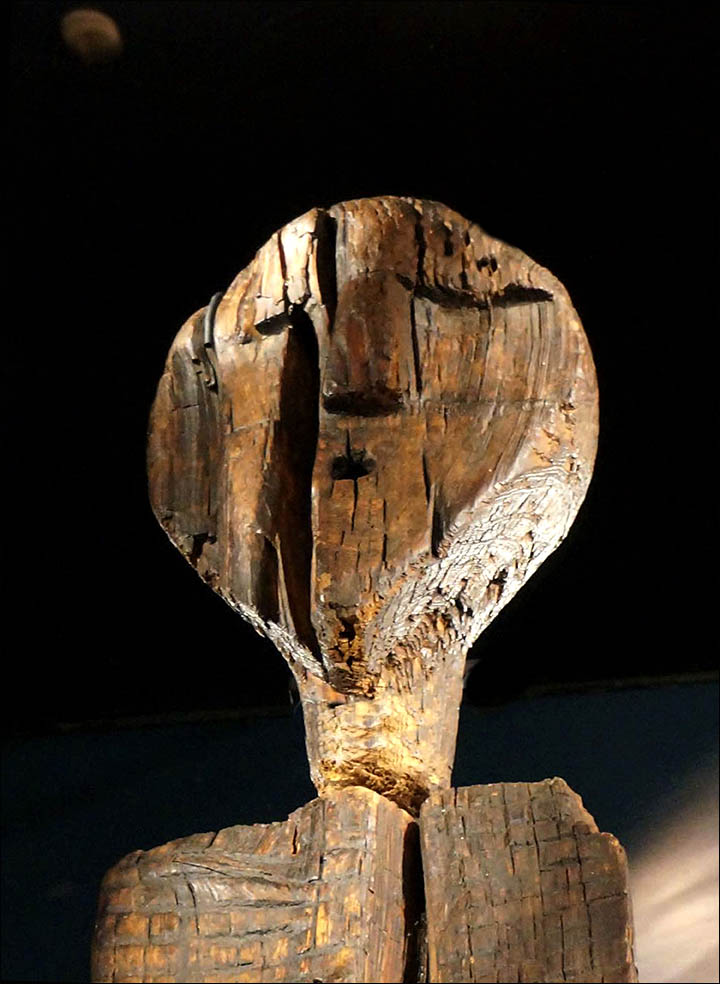 The Idol is the oldest wooden statue in the world, estimated as having been constructed approximately  9,500 years ago