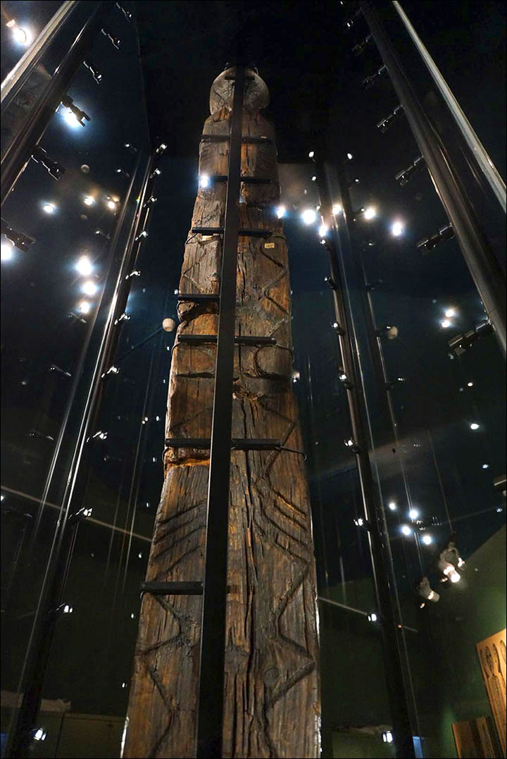 The Idol is the oldest wooden statue in the world, estimated as having been constructed approximately  9,500 years ago