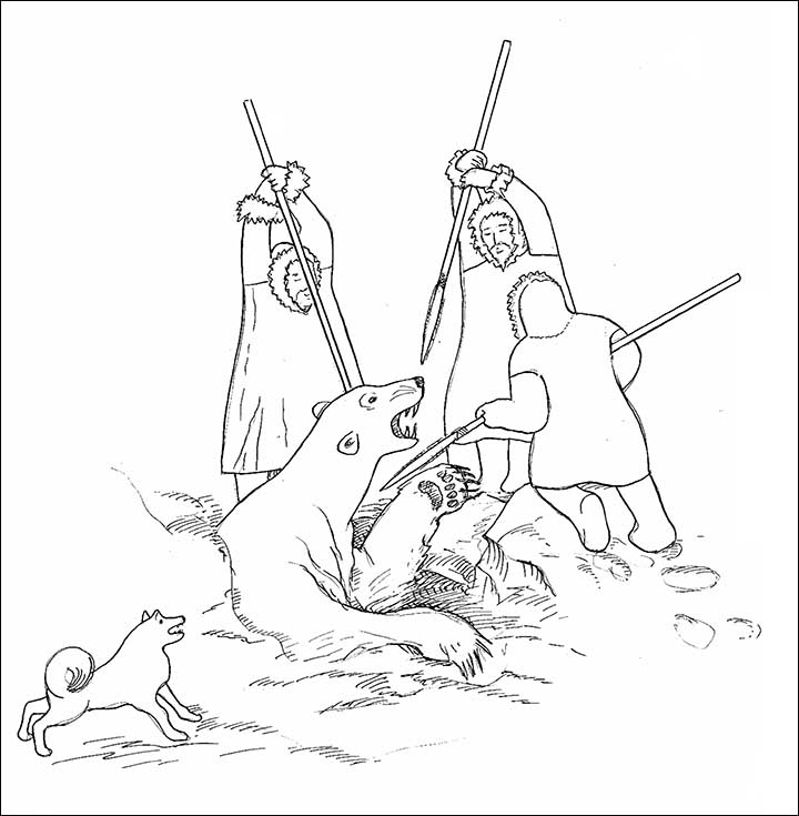 Reconstruction of bear hunt