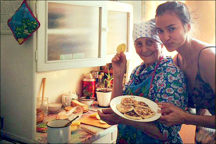 Supermodel Irina Shayk prays for 'my angel, my love' - her Siberian grandmother 