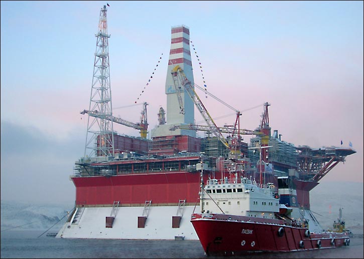 Prirazlomnaya Oil Platform, Pechora Sea