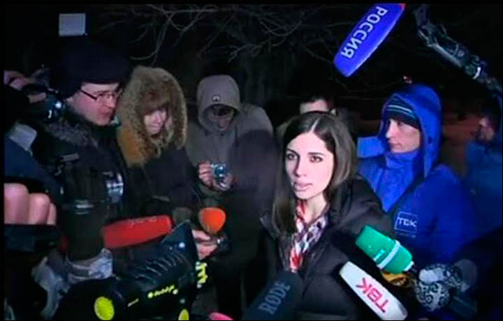 Pussy Riot Protester Nadezhda Tolokonnikova Released On Amnesty From