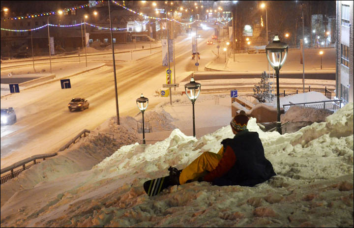 Vlad sitting on the hill