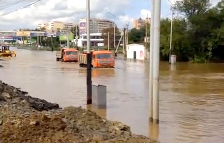 flooding 2013 the Far East of Russia