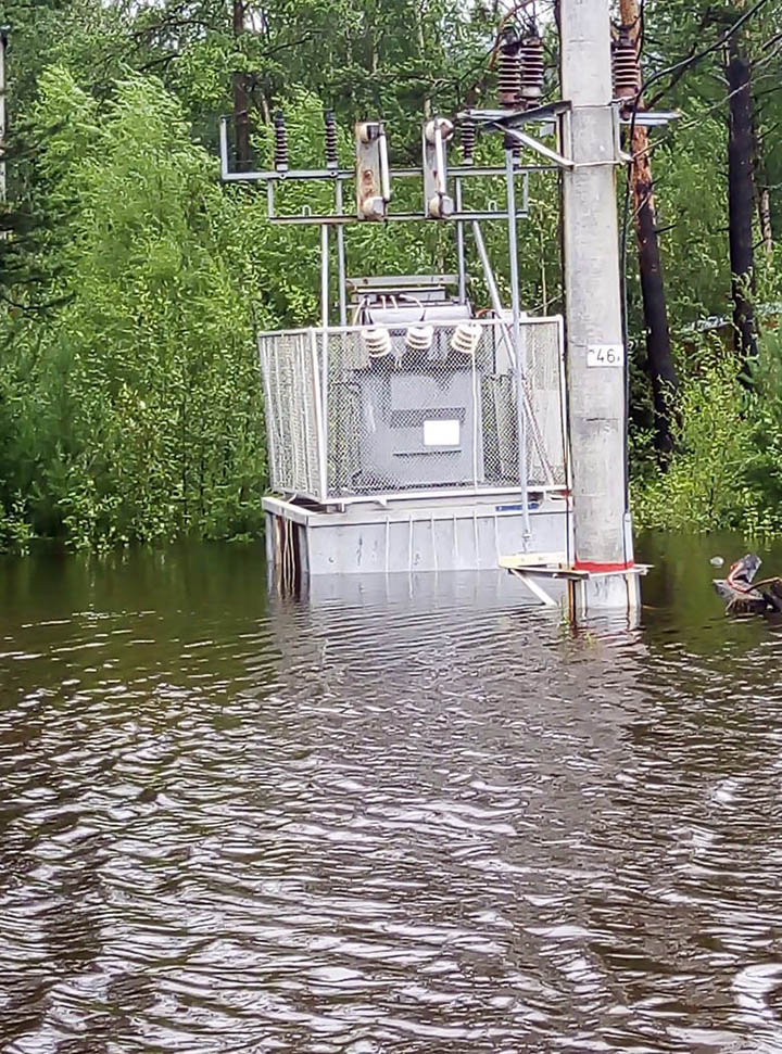 Baikalsk flooded