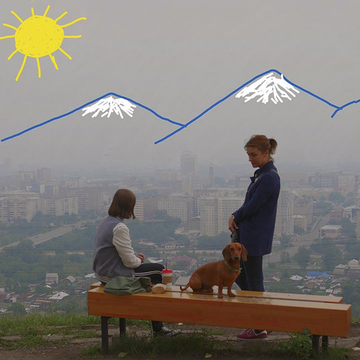 Smoke in Krasnoyarsk