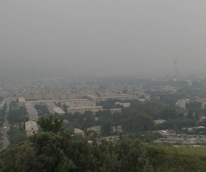 Smoke in Krasnoyarsk