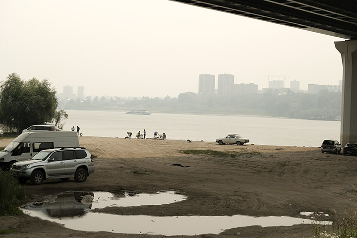 Smoke in Novosibirsk