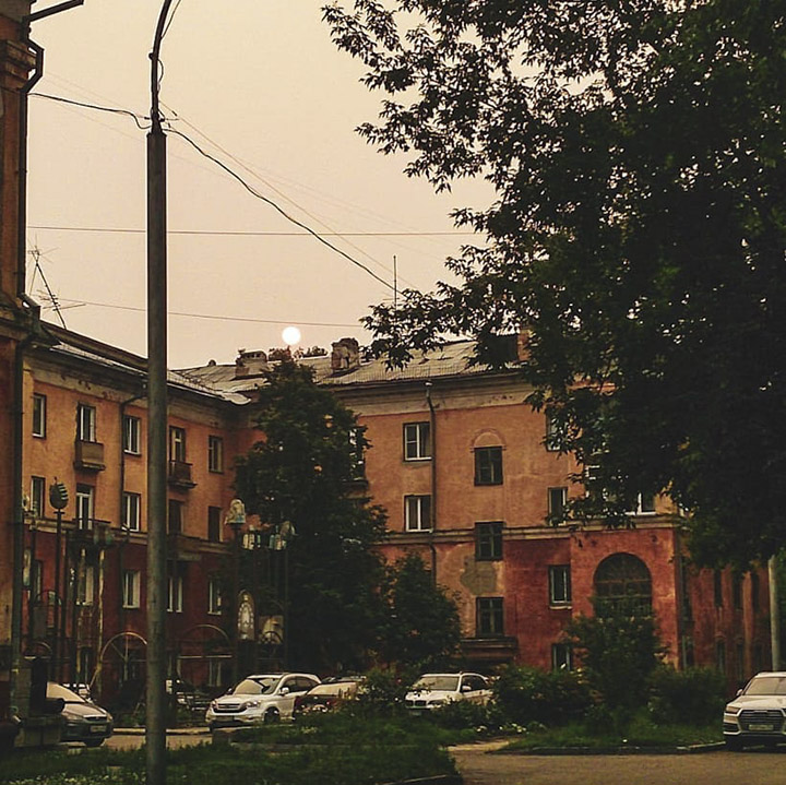 Smoke in Novosibirsk