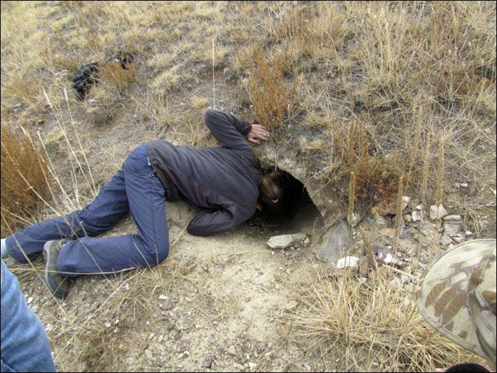 Checking the hole