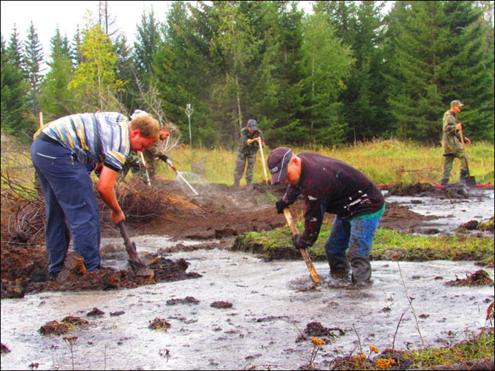 Peat fires in Buryatia