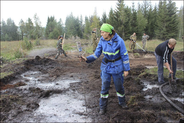 Peat fires in Buryatia