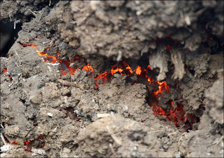 Peat fires in Buryatia